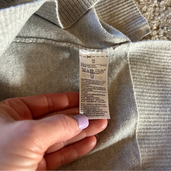 Lot of 2 XS Sweaters with 3/4 length sleeves - Old Navy (striped) and Gap (gray) - Picture 10 of 10